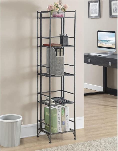 folded sheet metal shelf|5 tier folding metal shelves.